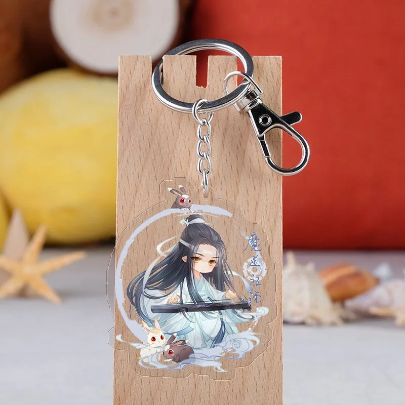 Аниме Mo Dao Zu Shi брелок мультфильм рисунок Вэй Wuxian Lan Zhan двухсторонний акриловый брелок для ключей Косплей Кулон