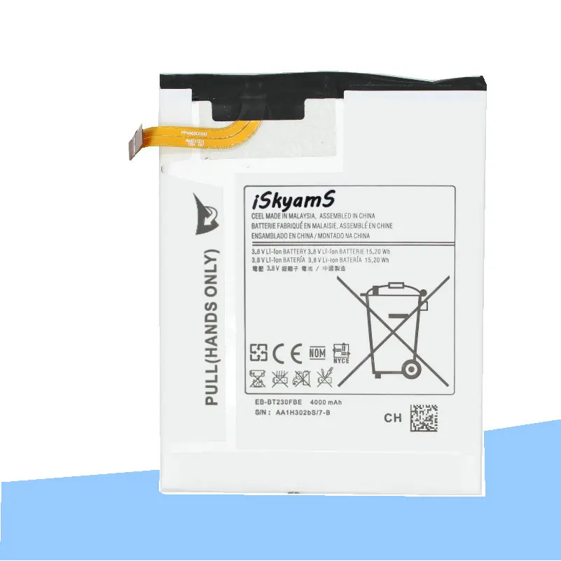 10 шт./лот 4000 мА/ч EB-BT230FBE Аккумулятор для планшета SamSung Galaxy Tab 4 7 0 &quotуголок T230 T231 T235