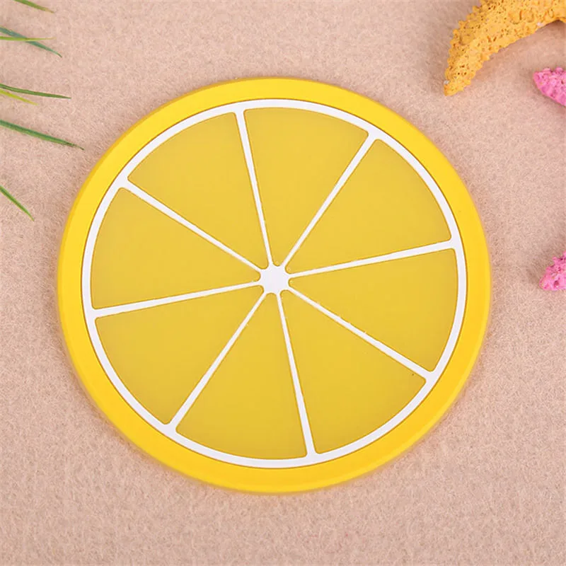 Горячие горки в форме фруктов силиконовая подставка под кружку Нескользящая