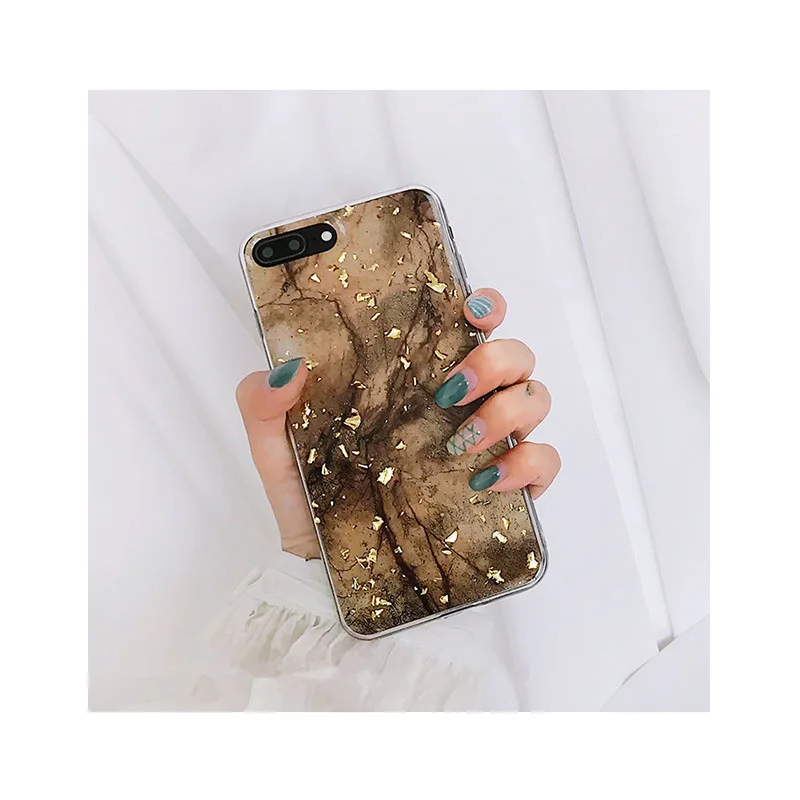 Золото Фольга Мрамор 6splus Applex мобильный чехол для телефона IPhone7/8 plus анти осень
