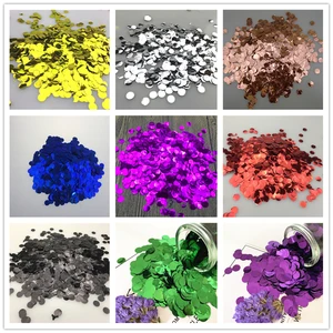 Круглые Металлические Мини-гпакет в горошек 10 конфетти из фольги 1 см, украшения для дня рождения ребенка, свадьбы