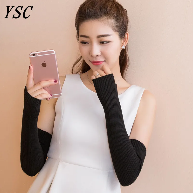 YUNSHUCLOSET 2017 осенние и зимние новые модные женские вязаные кашемировые перчатки с
