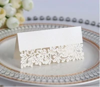 100pcslot wedding laser cut table card party favor decor place cards hollow out table name 11 colors available