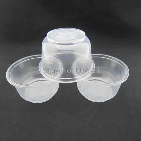 Утолщенная одноразовая пластиковая миска для супа с крышкой одноразовые