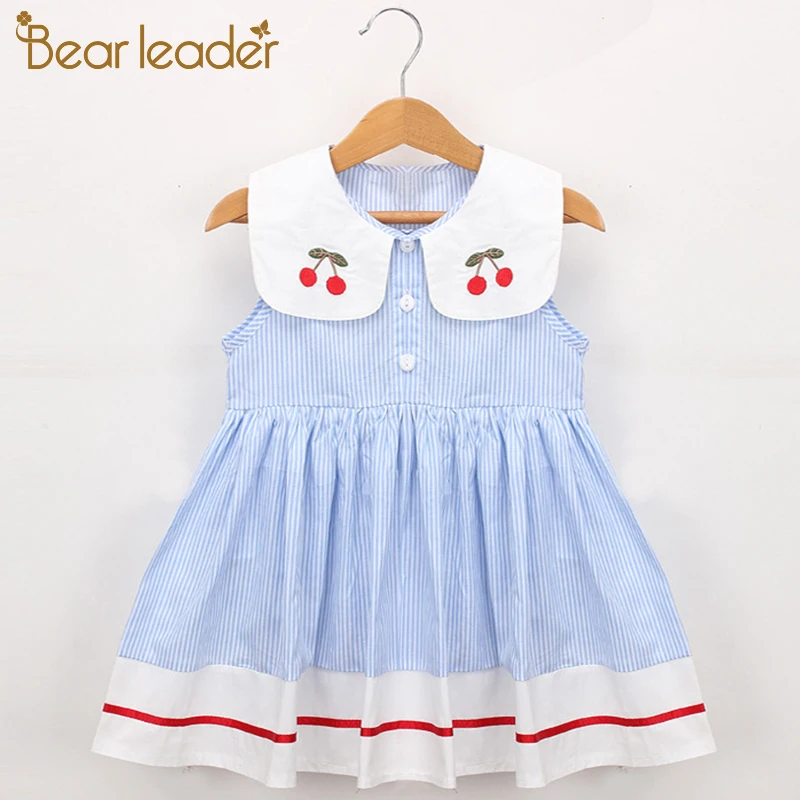Bear leader/платье для девочек 2019 г. Новая брендовая одежда дизайнерское желтое платье