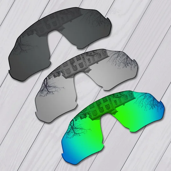 Black-Silver-Green E.O.S поляризованные улучшенная замена линз для Oakley полета солнечные очки к куртке-множественный выбор - Цвет линз: Black-Silver-Green