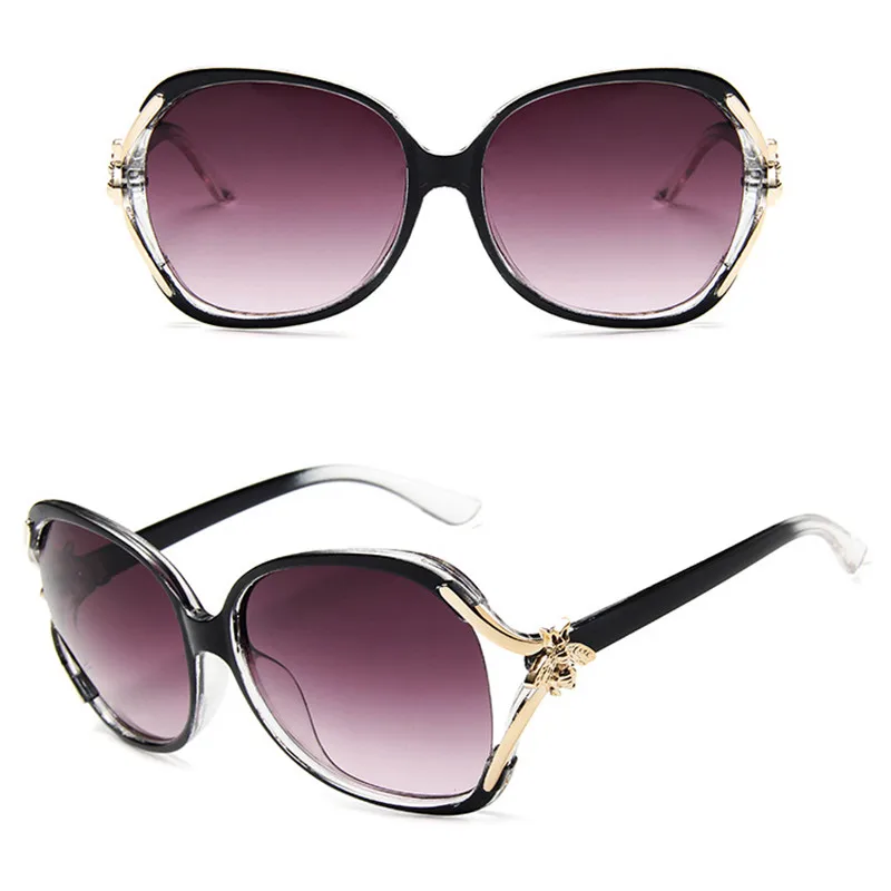 Большие солнцезащитные очки женские круглые в большой оправе lunette soleil femme Anti