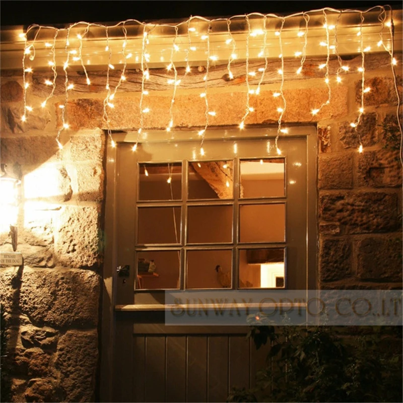 5 m 96SMD White Holiday Festival Curtain Wedding  LED String Strip ice bar lamp Garlands for PARTY FAIRY CHRISTMAS NEW