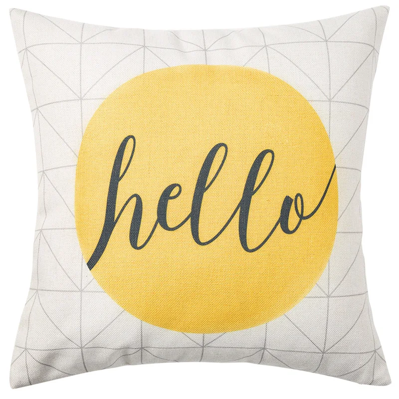 Домашний Декоративный чехол для подушки Плотные хлопковые и льняные наволочки