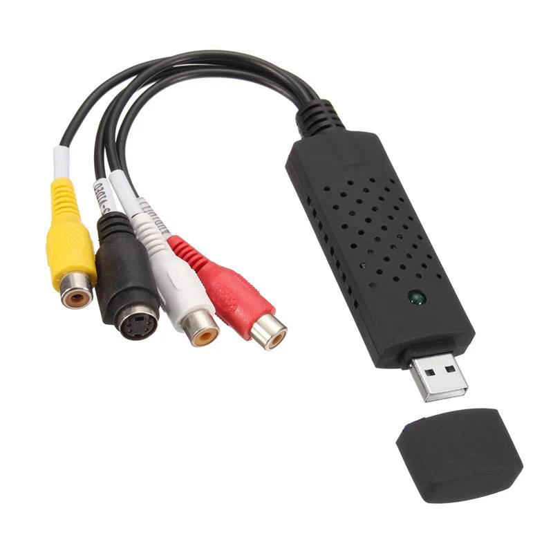 USB карта видеозахвата 10 NTSC ТВ тюнер CC TV VCR DVD HD аудио адаптер конвертер разъем для Win
