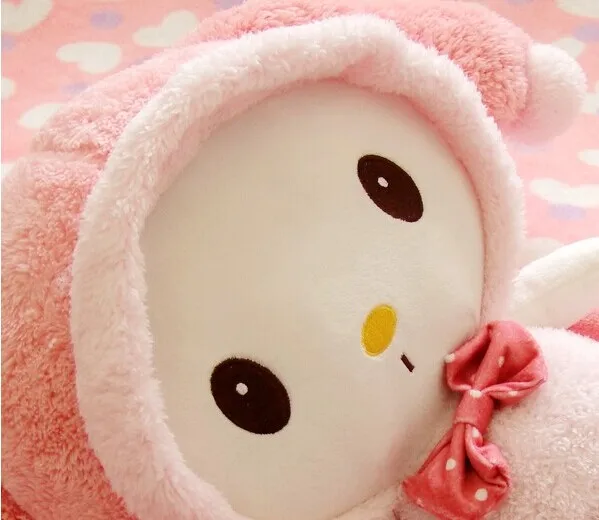 stuffed animals kawaii plush toys for children japanese cute gifts bowknot Pink doll girl Birthday gift | Игрушки и хобби