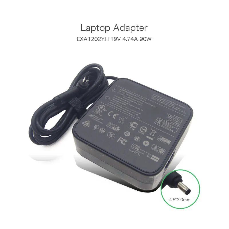 

19V 4.74A 90W 4.5*3.0mm Laptop Power Supply for Asus ZENBOOK UX51V U500V U500V B43V EXA1202XH EXA1202YH PA-1900-30 AC Adapter
