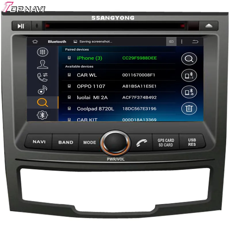 Topnavi 7 ''Восьмиядерный 2 Гб ОЗУ Android 6 0 автомобильное радио стерео GPS для SSANGYONG