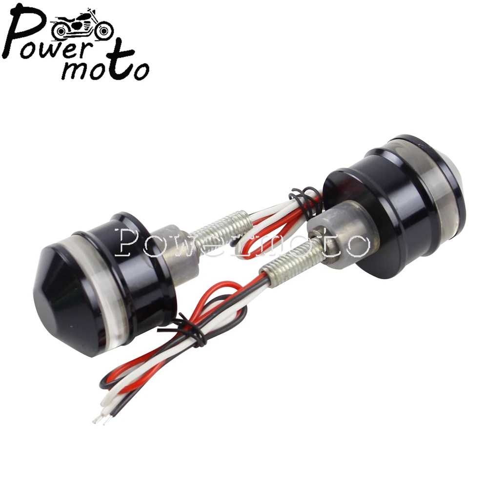 Универсальный мотоцикл 1 "Руль LED поворотники для Harley Cafe Racer Chopper Bobber указатели