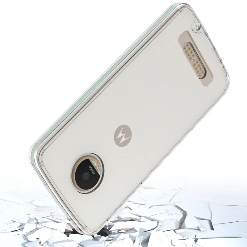 Для Motorola MOTO Z Play чехол Кристальный Гибридный Бампер прозрачная твердая акриловая задняя крышка для MOTO Z Play Защитные чехлы для телефонов Z Play