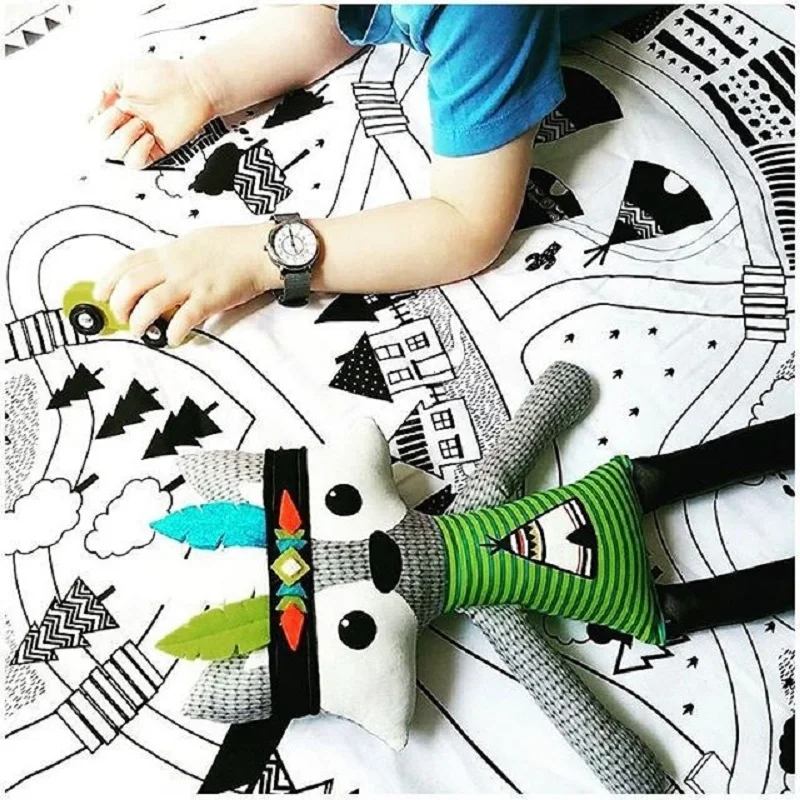 Новинка 2017 модный игровой ковер детская игрушка развивающий Дорожный Коврик для