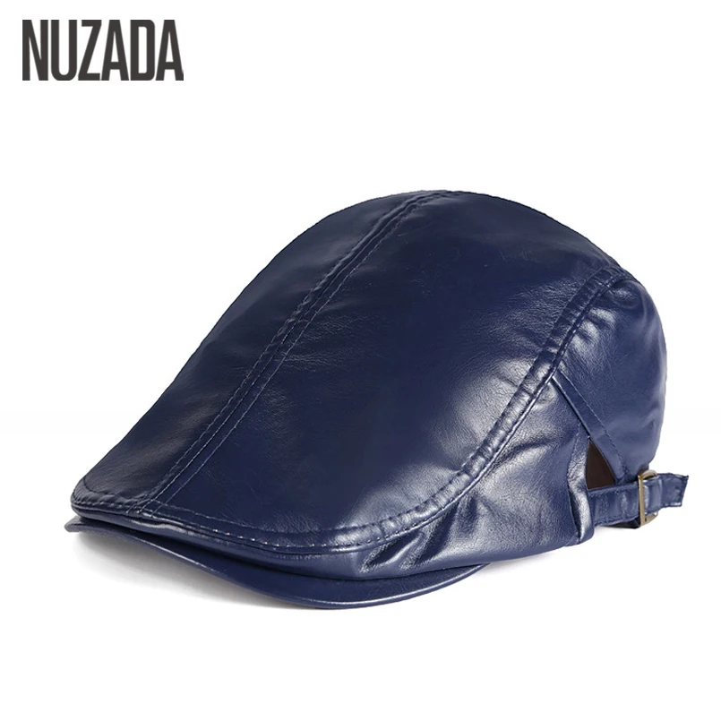 Кепка берет унисекс из искусственной кожи на осень/зиму 5 цветов|leather beret hat|beret