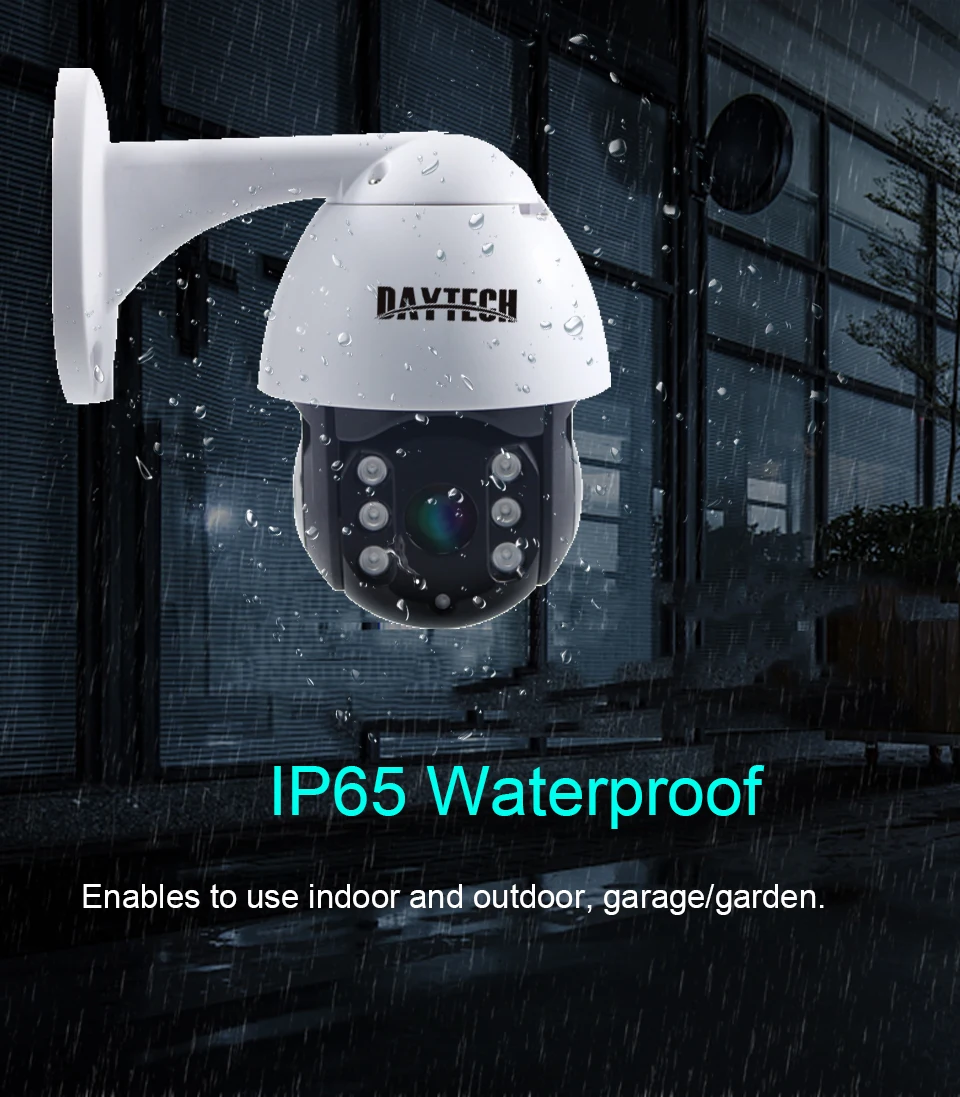 DAYTECH 1080P WiFi IP камера водонепроницаемая уличная CCTV домашняя камера наблюдения ONVIF 2MP сеть P2P запись монитор