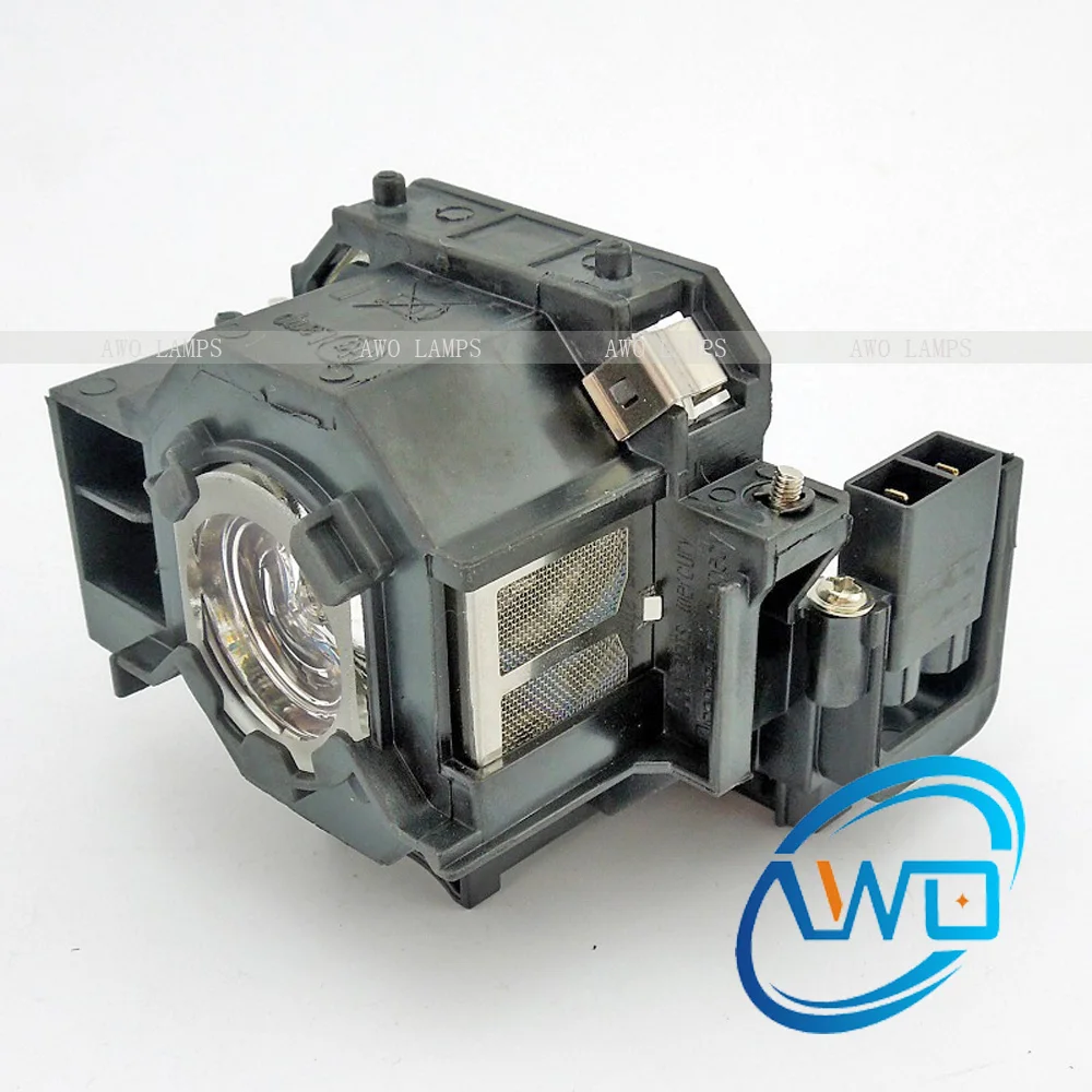 

AWO EMP-S5 EMP-S52 EMP-X5 EMP-X52 EMP-S6 EMP-X6 EMP-260 EB-S6 H283 H284A Projector Bulb Lamp with Housing for EPSON
