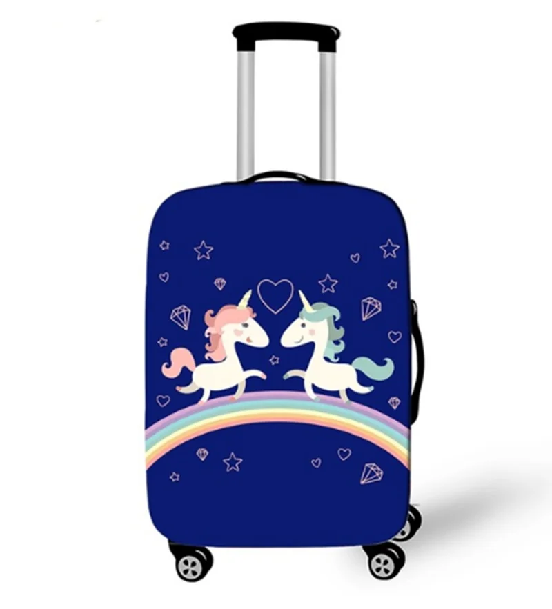 18-32 дюймов Kawaii Мультфильм Единорог чемодан чехол для Радуга лошадь Чемодан-тележка с защитным чехлом и изображением Анти-пыль тележка чехол защитный чехол