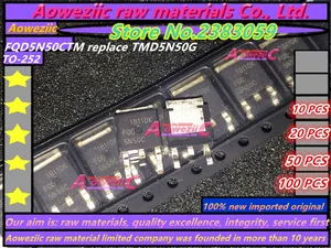 Aoweziic 100% новый импортный оригинальный 5N50C FQD5N50C FQD5N50CTM вместо TMD5N50G TO-252 FET 5A 500V