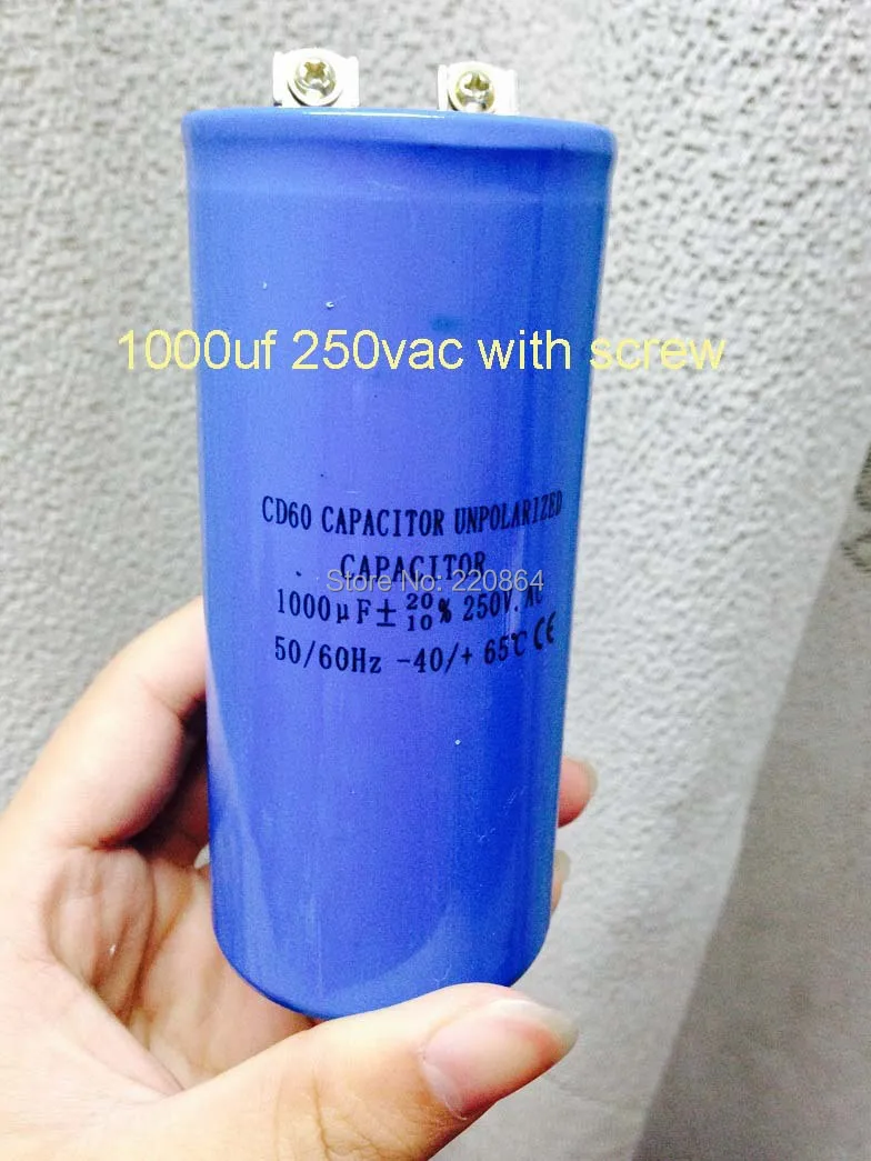 Мы фабрика неполяризованы электролитический конденсатор 250VAC 500 micro фарад 1 шт. и