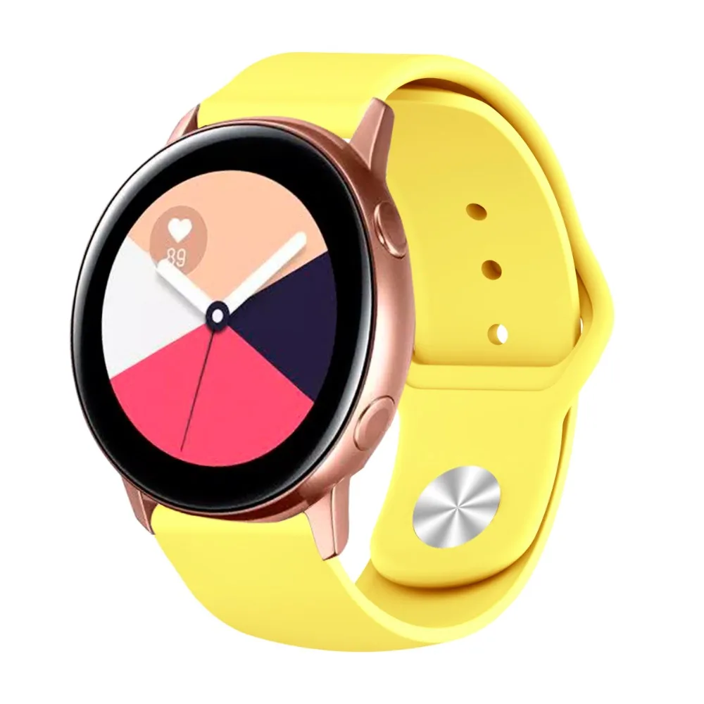 22 мм Фитнес Силиконовый ремешок для samsung S3 классический 20 мм для gear S2 замена Широкие ремешки huawei