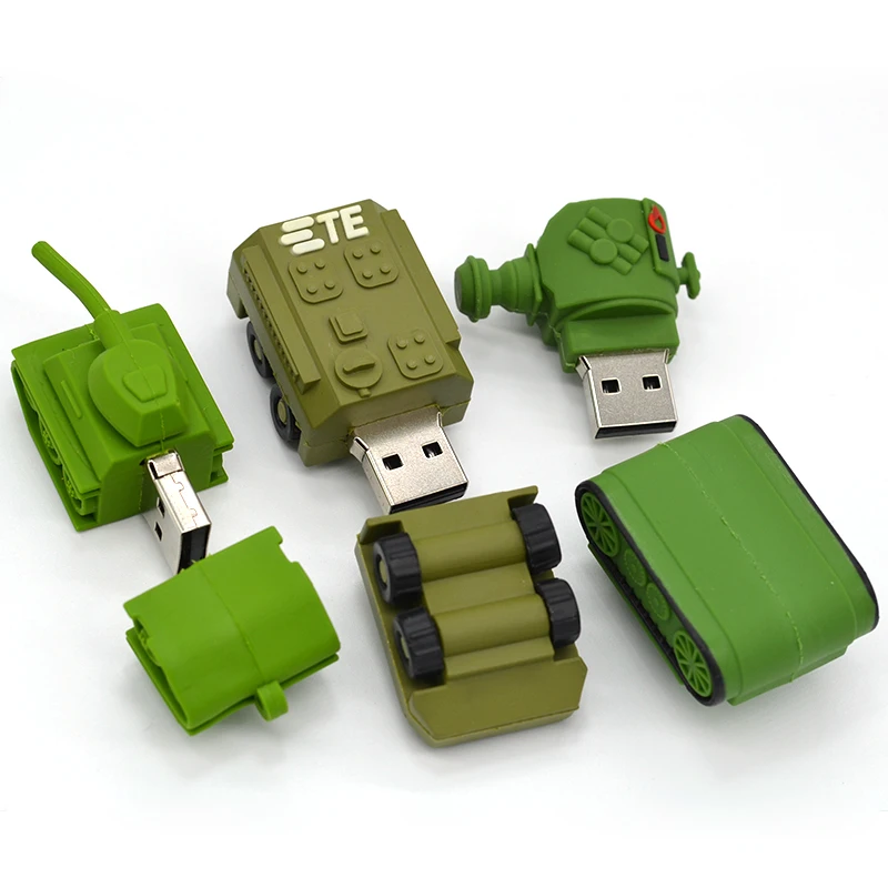 Лидер продаж зеленая мини танки u диск флеш USB 2 0 флэш pendrive memory stick