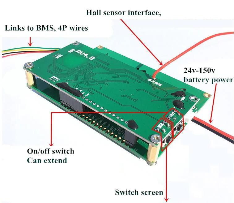 Умный дисплей BMS 8S 24S 300A 200A 150A 100A 70A литиевая батарея Защитная плата баланс BMS Li-Ion Lipo lifepo4 8S 21S 24S