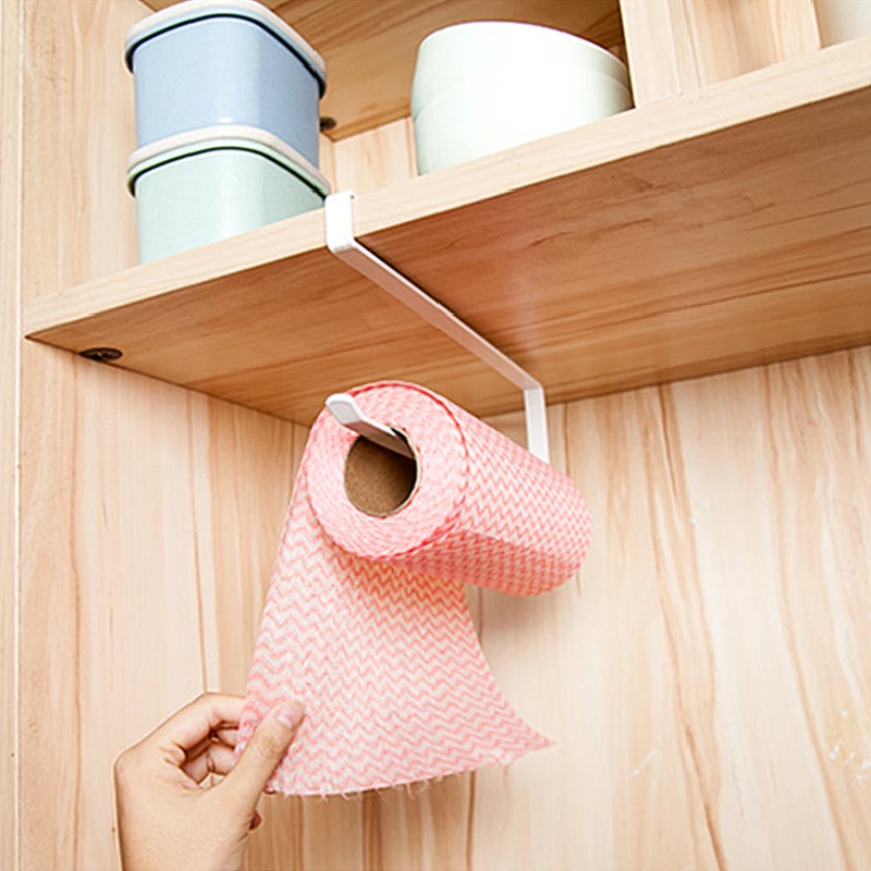 Крючок для хранения рулонной бумаги металлический стеллаж шкафа не