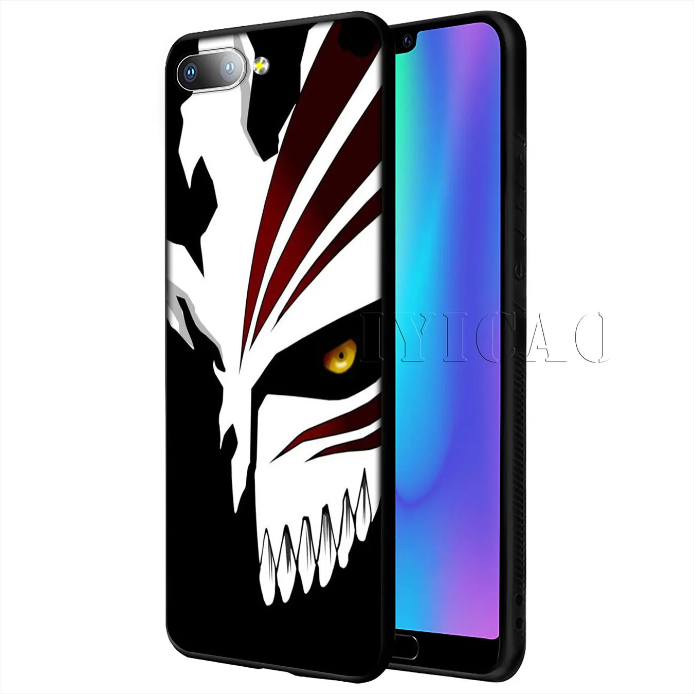 IYICAO Bleach Soft Silicone Phone Case for Huawei Y9 Y7 Y6 Prime 2019 Black Cover Honor 20 8C 8X 8 9 9X 10 Lite 7C 7X 7A Pro |