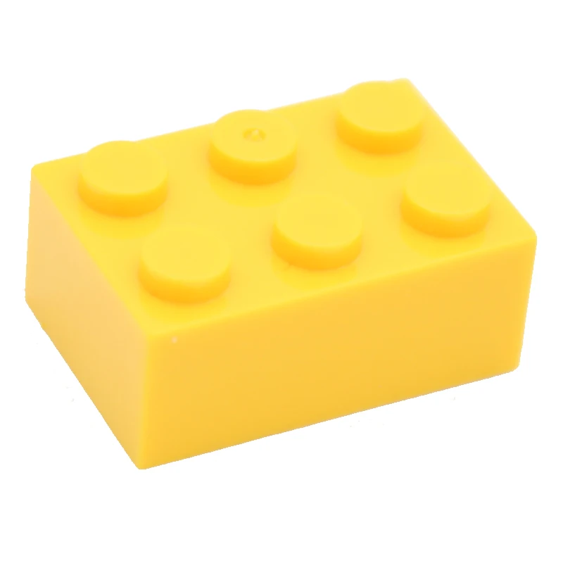 yellow Moc креативный Кирпич 2x3 3002 Сделай Сам основы, Обучающие строительные блоки, комплекты деталей, совместимые сборные частицы, игрушки для детей - Цвет: yellow