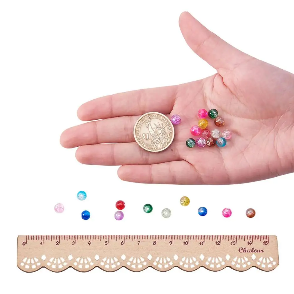 Попкорн стеклянная коробка для бисера аксессуары Diy бусы сделанные своими руками