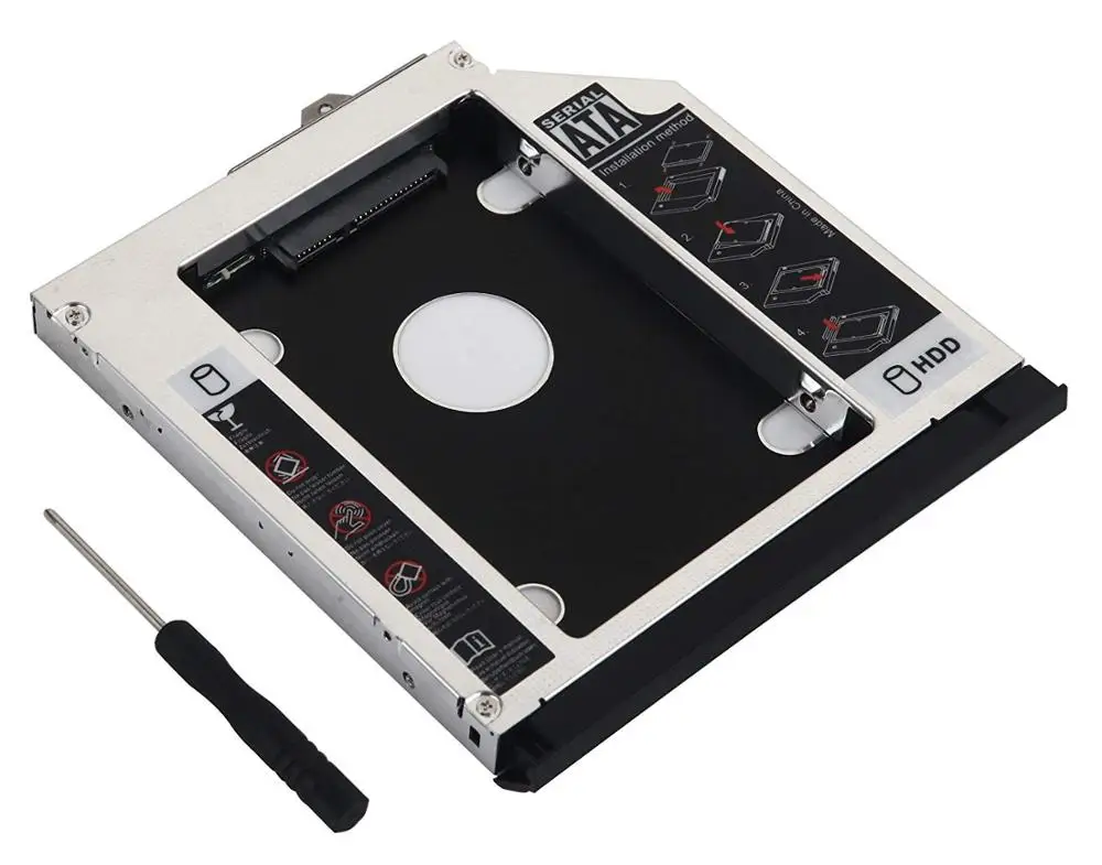 С рамкой и кронштейном 12 7 мм 2 й SSD HDD жесткий диск Caddy для HP EliteBook 8560 Вт 8570 8760 8770