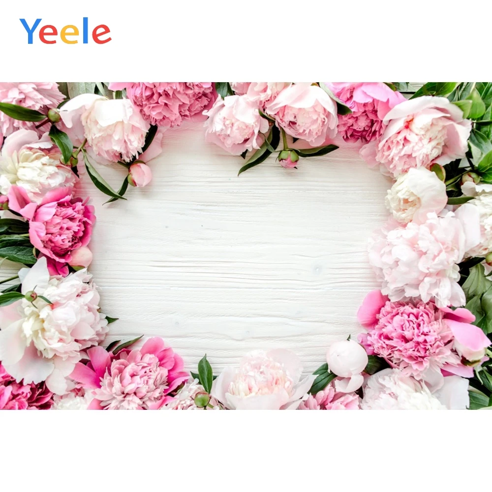 

Yeele Wooden Board Planks Baby Fresh Flower Portrait Photography Backgrounds Customized Photographic Backdrops for Photo Studio