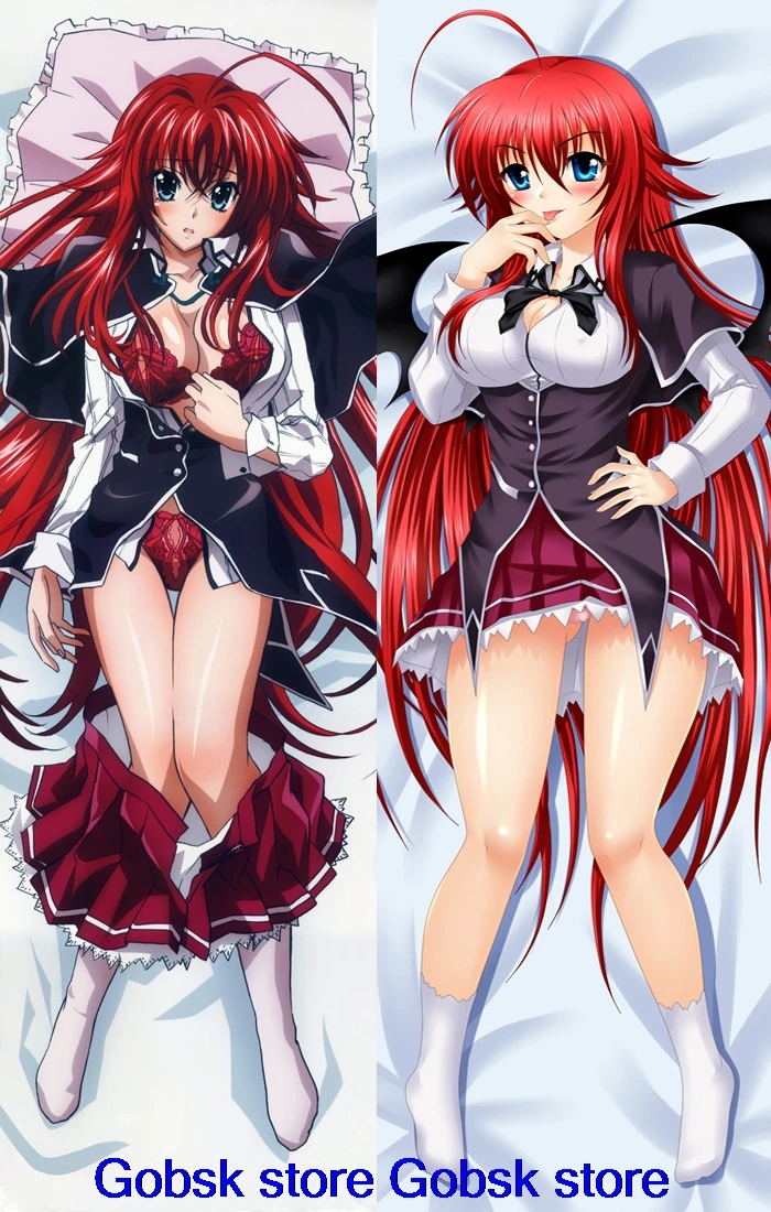 Аниме средняя школа DxD Rias Gremory& Asia Argento& Himejima Akeno Toujou Koneko Подушка «Dakimakura» обнимающая наволочка
