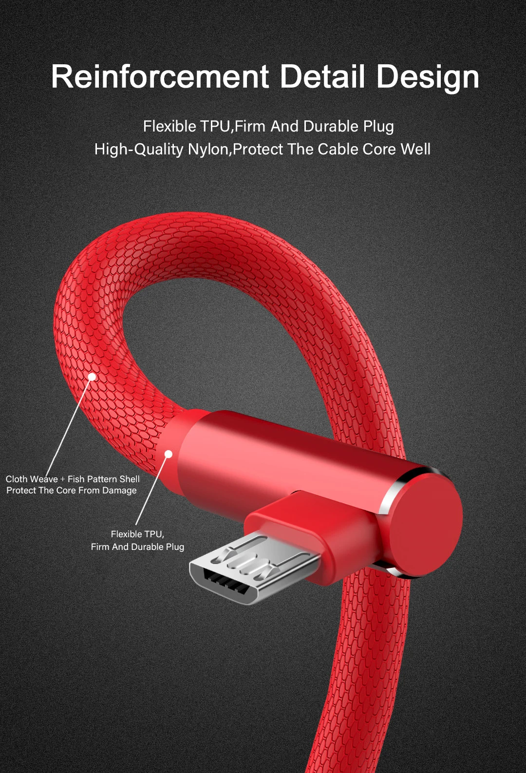Кабель Micro USB 90 градусов 1 м/2 м/3 м 2.4A быстрое зарядное устройство для мобильного телефона шнур для передачи данных для iphone samsung Xiaomi huawei TypeC зарядный провод