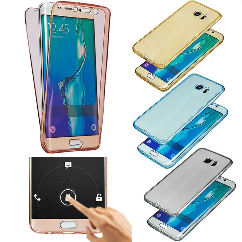 Силиконовый чехол для Samsung Galaxy S8 с полным корпусом передняя и задняя крышка A5