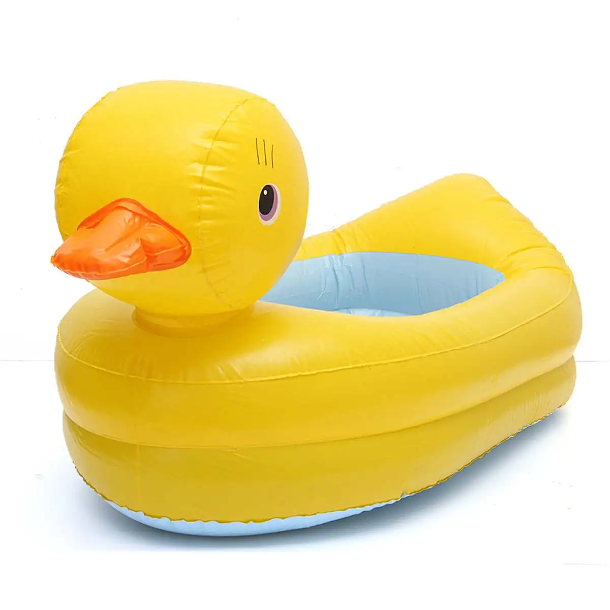 Duck Duck/Elephant /Tadpole-Growup PVC Inflatable Safety Baby Bath Tub Shower Kids Toy Portable Cartoon Animal Washbowl Bathtub - Цвет: Duck