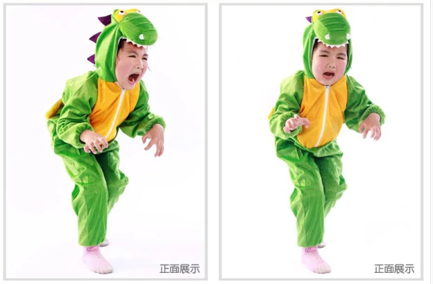 Милый костюм динозавра из мультфильма для мальчиков и девочек одежда косплея