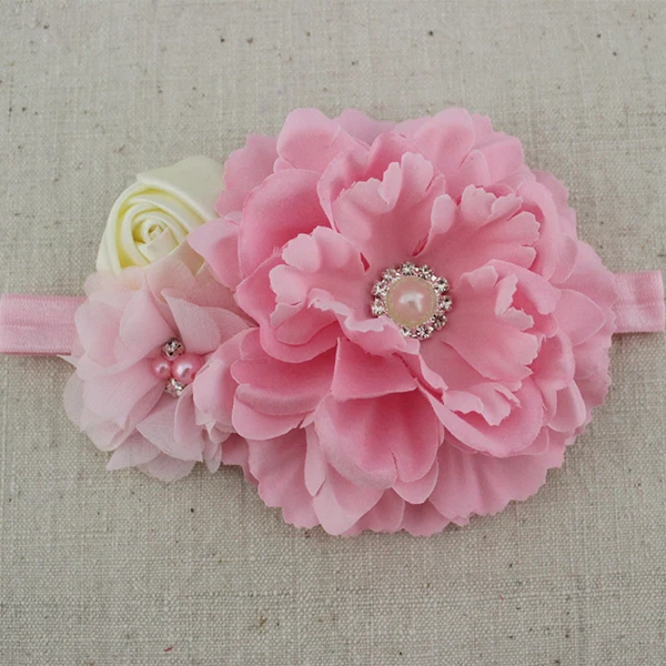 2 шт./компл. розовый белый слоновая кость пояс с цветами для маленьких девочек