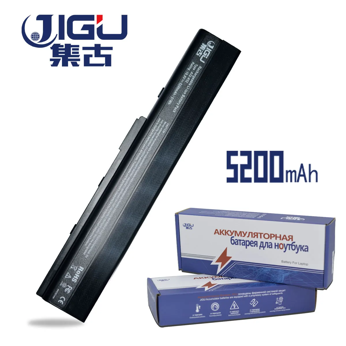 JIGU Высокое качество Аккумулятор для ноутбука Asus K52J K52JB K52JC K52JE K52JK K52JR K52N K52D K52DE K52DR