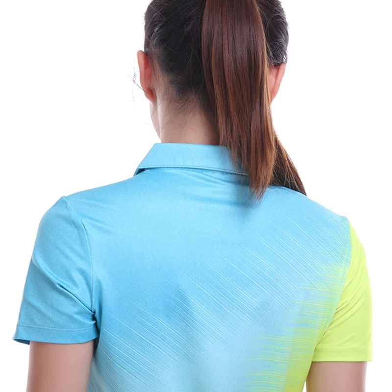 Бадминтон носить с короткими рукавами рубашки Мужчины/Женская одежда Движение