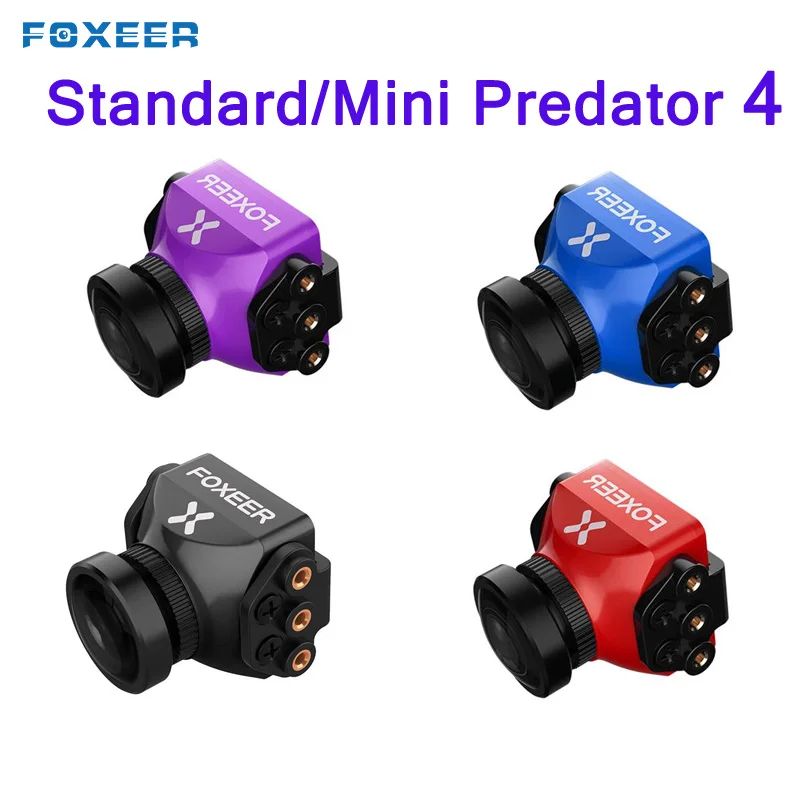Foxeer standard/Mini Predator 4 Super WDR 4ms латентность 1000TVL FPV гоночная камера OSD 4:3 16:9 NTSC PAL для радиоуправляемого дрона