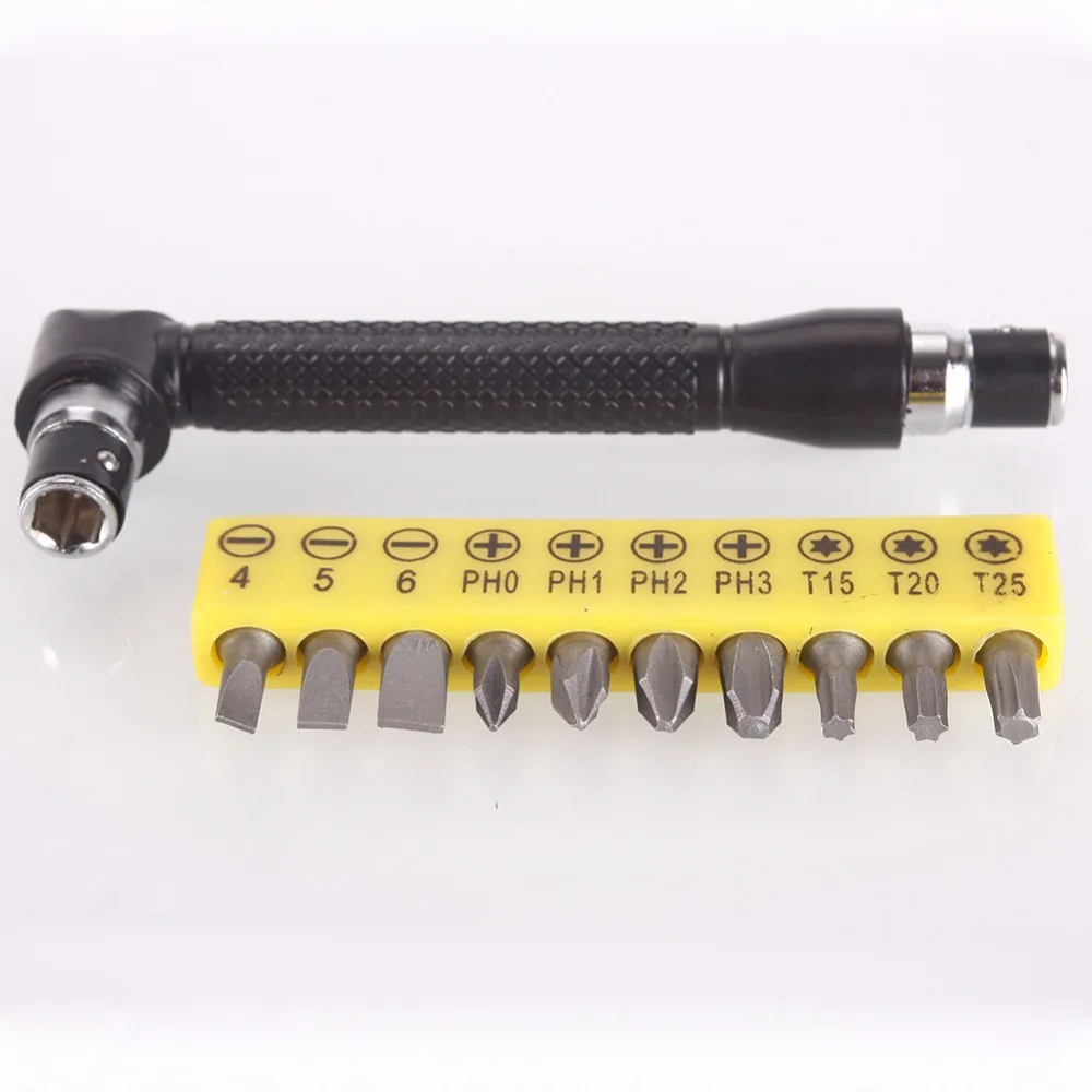 

11Pcs/Set Screwdriver Bit Two Way 1/4 Inch Hex Socket Torque Wrench Universal Double Head Hand Tool Ratchet Wrench Tools Driver