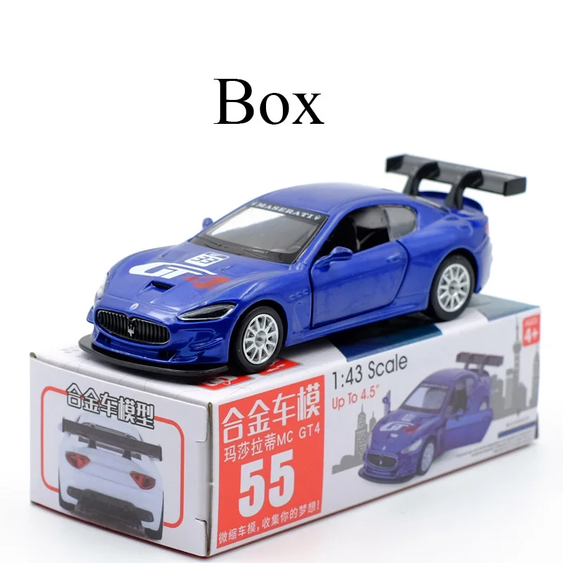Новое поступление Caipo 1:43 MC GT4 сплава литья под давлением модели автомобиля игрушки с отступить/для детей Подарки/Развивающие игрушки коллекция - Цвет: Dark Blue