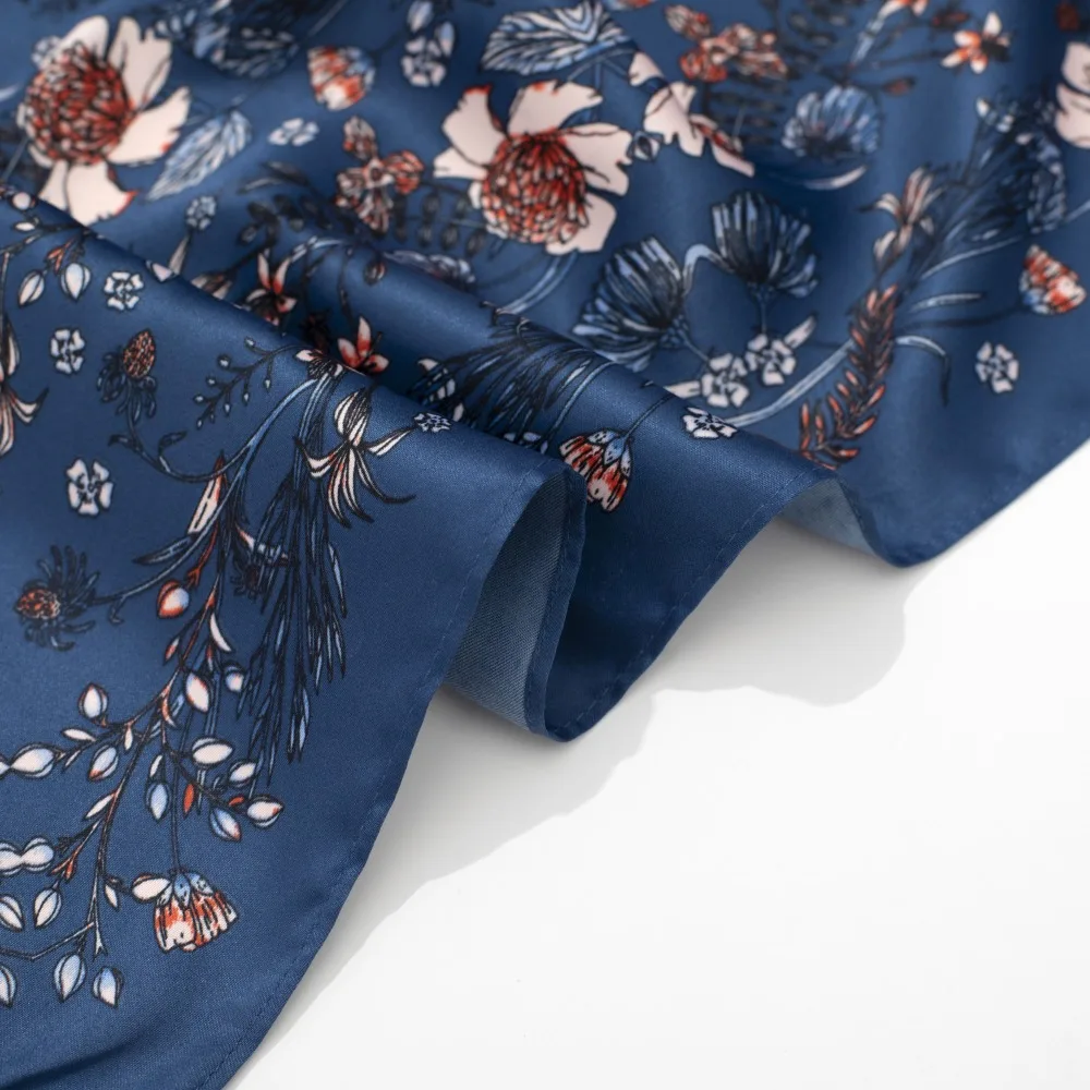 Новый модный шарф большой квадратный весна осень Женский мягкий с цветочным