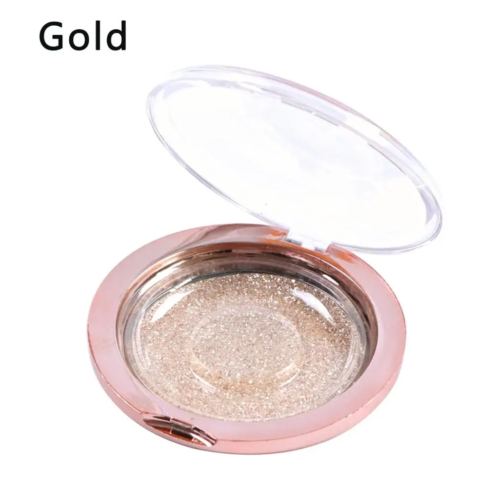 Gold 50 шт глянцевый розовый Золотой пластиковый чехол для ресниц с блестящим серебристым золотом водно-зеленый розовый Лавандовый пурпурный фон для ресниц - Color: Gold