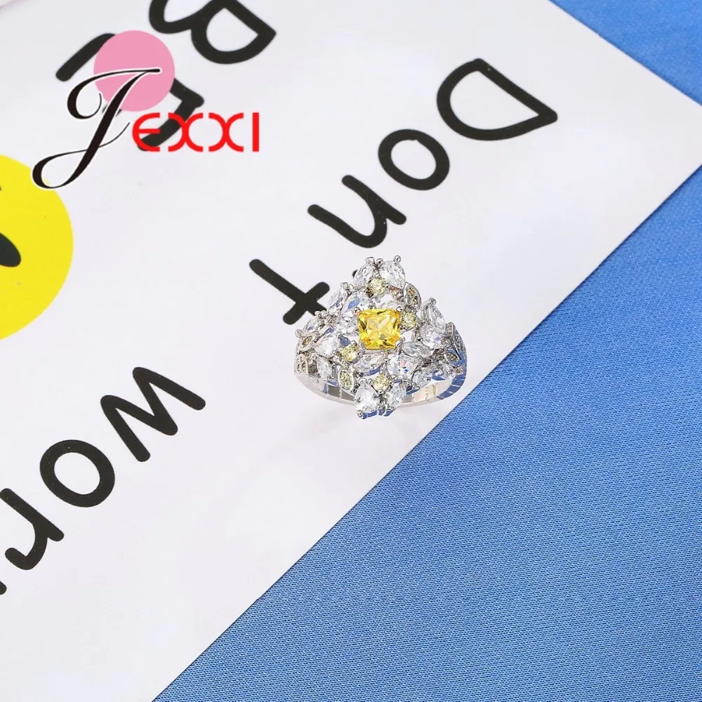 Оригинальный дизайн роскошные свадебные кольца с австрийскими кристаллами AAA