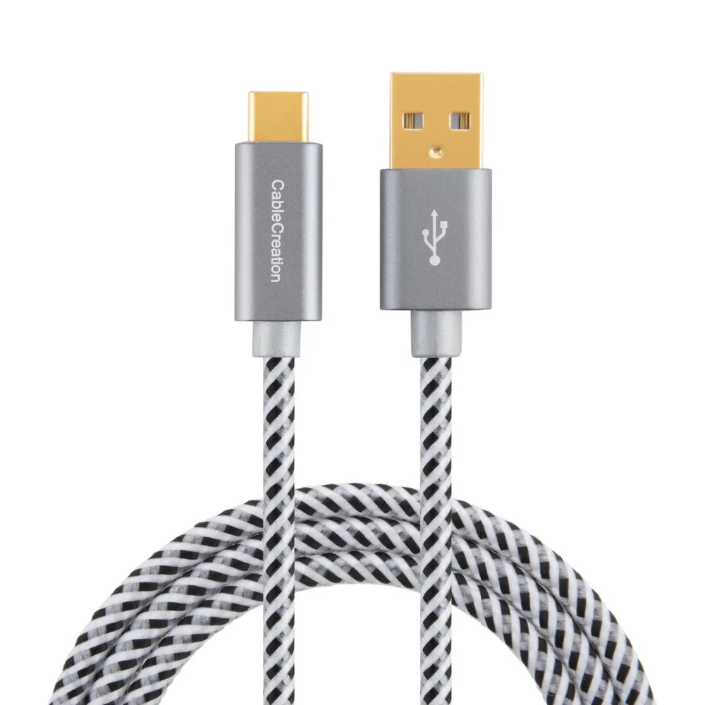 Кабель CableCreation USB Type-C плетеный кабель C-USB 2 0 A Для Huawei P30 P40 Pro Mate Samsung S21 Xiaomi 11 |